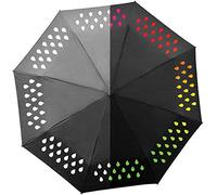 Suck UK - Compact Umbrella | Colour Changing Umbrella | Rainbow Handbag Umbrellas | Windproof Brolley Compact | Travel Brolley & Wind Resistant | Folding & Pocket