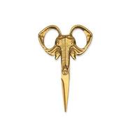 Suck UK Elephant Jumbo Scissors - Mighty Stainless Steel, Brass Finish Scissors for Fine & Heavy-Duty Use - Plastic - Free, Sharp, & Unique Novelty Gift for Zoologists & Barbers