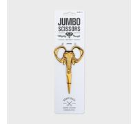 Suck UK Elephant Jumbo Scissors - Mighty Stainless Steel, Brass Finish Scissors for Fine & Heavy-Duty Use - Plastic - Free, Sharp, & Unique Novelty Gift for Zoologists & Barbers