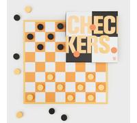 Suck UK Checkers Board Game | Travel Board Games For Adults | Classic Strategy Games for Family | 2 Player Folding Board & Wooden Pieces | Portable Puzzle in Gift Box | Brain Teaser | Game Night Play