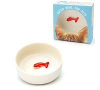 Suck UK - Goldfish Cat Bowl | Novelty Cat Water Bowl | Cats Food & Dog Food Dish | Non Slip Ceramic Pot | Pet Accessories