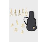 Suck UK Guitar & Music-Themed Paper Clips & Rockstar Pencil Case Set Suck UK Multicolor