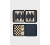 Suck UK Iron & Glory Magnetic Travel Game On Backgammon & Checkers Set in Black Suck UK Black