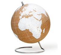 Suck UK Large Desktop Cork Push PINS Included | Educational World MAP | Travel Accessories | Adventure & Memories Display | Globe, White