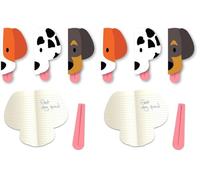 Suck UK - Lined Notebook, Dog Small Notebook, Dog Stationery, Party Bag Fillers for Kids, To do List Note book & Stationary Supplies, Mini Note book, Cartoon Dog Office Accessories, Set of 3