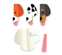 Suck UK - Lined Notebook, Dog Small Notebook, Dog Stationery, Party Bag Fillers for Kids, To do List Note book & Stationary Supplies, Mini Note book, Cartoon Dog Office Accessories, Set of 3