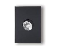 Suck UK Moon Notebook | A6 Notebooks | Hardback Journal | Pocket Notebook | Journals for Women | Recycled Paper | Blank Notebook | Moon Cut Out Cover | Grid Lined Pages Notepad | Space Themed