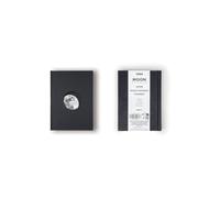 Suck UK Moon Notebook | A6 Notebooks | Hardback Journal | Pocket Notebook | Journals For Women | Recycled Paper | Blank Notebook | Moon Cut Out Cover | Grid Lined Pages Notepad | Space Themed