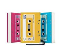 Suck UK | Cassette Tape Mini Notebooks | 3 Pack Small Notebooks Pocket Size | 80s Music Themed Novelty Gifts For Men | Small Note Pads & Pocket Notebook | Notebook & Retro Lined Note book