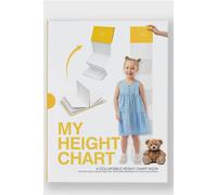 Suck UK My Height Chart Book - Kids Growth & Memory Keepsake in Yellow Suck UK Yellow
