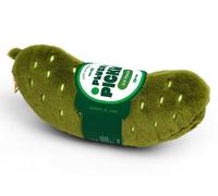 Suck UK Plush Pickle Zip Pouch | Pencil Case | Makeup Bag | Back to School Supplies | Stationery Pouch Cosmetic Organizer | Gold Zipper | Cute Accessories | Novelty Gifts for Pickle Lovers