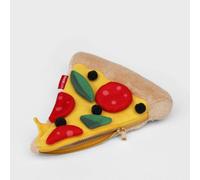 Suck UK Plush Pizza Zip Pouch | Pizza Shaped Pencil Case | Makeup Bag | Back to School Supplies | Stationery | Cute Accessories | Cosmetic Organizer | Gold Zipper | Novelty Gift for Food Lovers