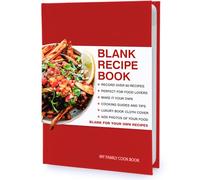 Suck UK | Recipe Book For Own Recipes | Blank Recipe Book & Recipes Journal | Hardcover Cook Books | Write Your Own Books | Family Folder Notebook | My Family Cookbook | Red