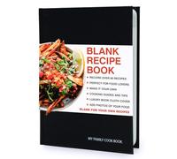 Suck UK | Recipe Book For Own Recipes | Blank Recipe Book & Recipes Journal | Hardcover Cook Books | Write Your Own Books | Family Folder Notebook | My Family Cookbook | Black