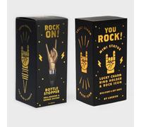 Suck Uk Rock On Bottle Stopper & You Rock Desk Accessory Set - Gold