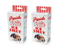 Suck Uk Set Of 2 Pupsicle Dog Ice Lolly Mould - White/red