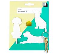 Suck Uk Set Of 3 Dog Hooks - White