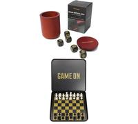 Suck UK Shake Rattle & Roll & Magnetic Traveling Mini Chess Set Suck UK Multicolor
