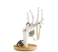 Suck UK Skeleton Jewellery Stand Or Trinket Dish in White Suck UK White