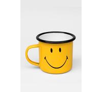 Suck UK Smiley Enamel Mug - Vintage Enamel Tea & Coffee Cup in Yellow Suck UK Yellow