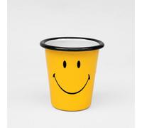 Suck Uk Smiley Enamel Tumbler 300Ml - Yellow/black