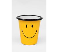 Suck UK Smiley Enamel Tumbler | Travel Tumbler | Camping Cup | Wine Cup | Camping Gifts | Outdoor Drinkware | Vintage Metal | Retro Coffee Enamelware | Stocking Stuffers | Happy Camper Gift - 10oz
