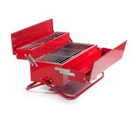Suck Uk Stainless Steel Bbq Grill Tool Box Red