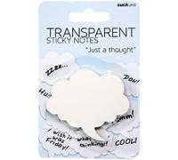 SUCK UK - Sticky Notes Bubble | Novelty Transparent School & Office Supplies |Post ITS,White,6 x 7 cm