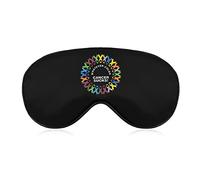 Sucks Cancer Fight Cancer Ribbons Sleep Mask Night Cover Eye for Women Men BlockLight for Airplane Travel Nap Adjustable Strap
