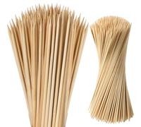 Suclain 300 Pcs Marshmallow Roasting Sticks Long 5mm Thick, Smores Sticks Bamboo Skewers BBQ Kabob Grilling Barbecue Roasting Camping for Outdoor Fire Pits Campfires (24")