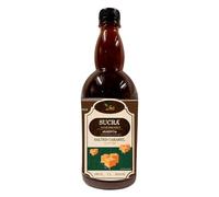 Sucra Premium Sugar free Syrup 1L for Coffee and Cocktails, Salted Caramel flavor, Vegan-Friendly, Gluten-Free & Fat-Free.