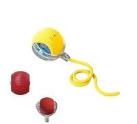 Sucre Auxiliary Smart Interactive Cat Toy Ball with Tail - Auto-Rolling Motion, LED Light & USB Rechargeable Design for Indoor Cats and Kittens (Yello, Count)