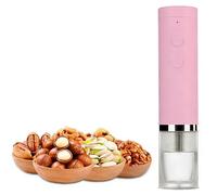 SUCRFXJ Electric Nutcracker, 40-50kg Strength Automatic Walnut Pecan Almond Cracker, 360° Anti Splash Nut Cracker Sheller Nut Opener Tool Peeling Machine for Almonds Pecans Nuts(Pink)