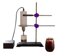 SUCRFXJ Lab Small Ultrasonic Homogenizer, 80W Sonicator Processor Cell Disruptor Mixer with Bracket, Adjustable Height, Cleaning Time 300S, for Espresso,Mocha Coffee, Cappuccino,Milk,Flower Tea
