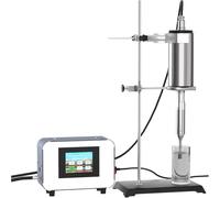 SUCRFXJ Ultrasonic Homogenizer, Sonicator Processor Cell Disruptor Mixer with Bracket, Handheld Homogenizer Lab Emulsifier,3mm/8mm Titanium Probe Diameter,Sample Volume 2000mL,for Biology, Lab(8MM)