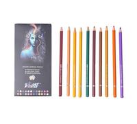 Sucritude 24 Colored Pencils - Art Colored Pencils - Blendable Break-Resistant Journaling Tools for Child Youth Adult School Crafts Drafting Technical