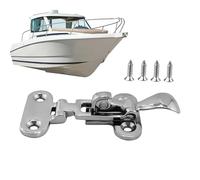 Sucritude Boat Compartment Latch,Marine Cabin Hatch Lock | Stainless Steel Hardware Lockable for Panel Gate Deck Lid Yacht RV Electrical Box