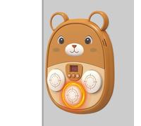 Sucritude Boxing Music Machine - Bear Electronic Boxing Machine | Rechargeable Musical Punching Board LED Wall Target Toy for Sports Family Children Workout Indoor Outdoor Gym Training Birthday