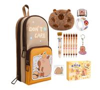 Sucritude Capybara Pencil Case - Multi-Compartment Pen Bag,Kids Pencil Case Cute Capybara Stuff - for School Supplies Home Office Kids Teen Boys Girls Birthday Holiday Party Favors