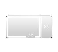 Sucritude Car Mirror Vanity | LED Rear View Sun-Shading Cosmetic | Dimmable Touch Screen Sun-Shading Cosmetic Clip on Interior Accessories for Trucks Automotive Makeup
