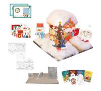 Sucritude Christmas Craft Kits, Interactive Holiday Handmade Kit, Christmas Graffiti and Assembly Set, for Kids Teens Art Educators Party Planners Classroom Home Decorators Collectors Dining Table