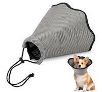 Sucritude Dog Recovery Cone,Breathable Soft Pet Cone Collar Adjustable - Comfortable Protective Prevent Biting Guard for Outdoor Indoor Dorm Bedroom Apartment Living Room