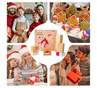 Sucritude Empty Calendar Advent - 24-Day 2025 Foldable Christmas Box Empty for Adults | Party Favors Decorative Case for Stocking Treat Candy Jewelry Handwritten Card Adults Kids