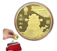 Sucritude Horse Coin - Blessing Coin Collectibles | 2026 Year Of The Horse Luck Keepsake Souvenir Blessing Decoration for Chinese New Year Home Desk Bookcase Men Women Adults Kids Collectors