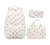 Sucritude Kids School Backpack | Corduroy Bookbag Set - Knapsack Pencil Case Lunch Box for Sports College Travel Vacation Outdoor Activities Hiking Camping Day Trip
