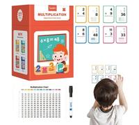 Sucritude Math Flash Cards, Mathematical Mental Arithmetic Card, Educational Multiplication Addition Practice Flashcard for Home