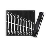 Sucritude Ratcheting Wrench Set | Box Double Box End Head Wrench,Rustproof Chrome Vanadium Steel Mechanic Tools, Professional Repair Supplies for Plumbing Work Home Projects