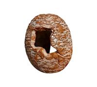 Sucritude Reptile Hide - Resin Dinosaur Egg Shape Frog House - Pet Playing Supplies for Breeding Climbing Burrow Nest Home Terrarium Bedroom Living Room Viewing