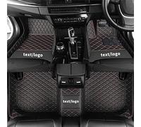 Sucroddy Custom Car Floor Mats All Weather Car Mats Full Set Full Coverage Protection Non-Slip Custom Fit Floor Mats for Car Leather Carpet Mats Car Floor Liners Black and Red