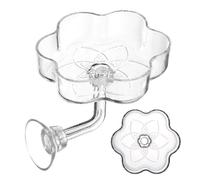 Suction Aquarium Feeder - Cup Flower Shaped Aquarium, Feeder Tray Clear Fish Tank Food Dish for Turtle Betta Tetra Shrimp Saltwater Freshwater Home Accessories Feeding Dish Tank Decor